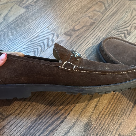 Ferragamo suade mens loafers size 14 - Picture 4 of 10